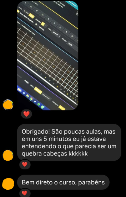 Depoimento de aluno
