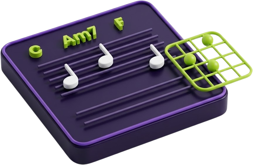 Mockup do módulo Como Aplicar em Músicas